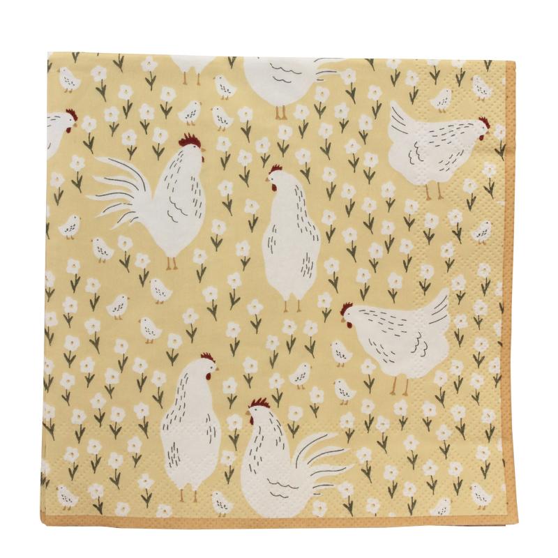 Gullvi Pappersservett Gul