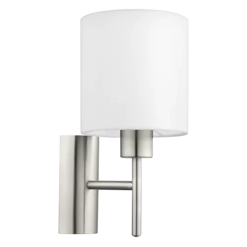 Pasteri Vägglampa Nickel Vit