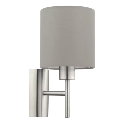 Pasteri Vägglampa Nickel Taupe