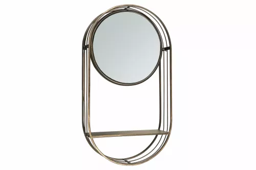 Spegelhylla Antikmässing