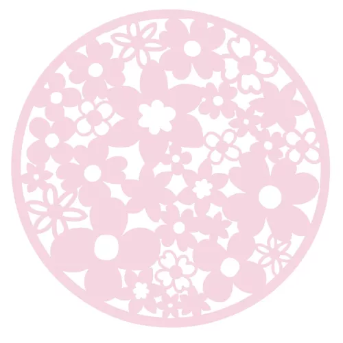 Blossom Filttablett Rosa