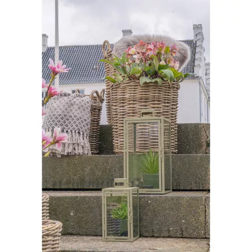 Corfu Lykta Grön Stor