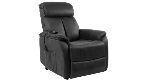 Stenis Reclinerfåtölj med lift Svartgrå