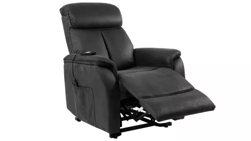 Stenis Reclinerfåtölj med lift Svartgrå