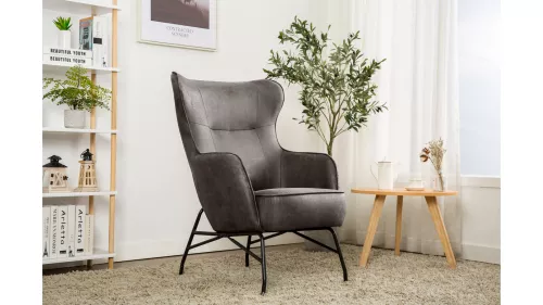 Melker Fåtölj Gråbrun