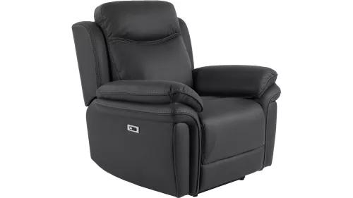 Manne Reclinerfåtölj Svartgrå