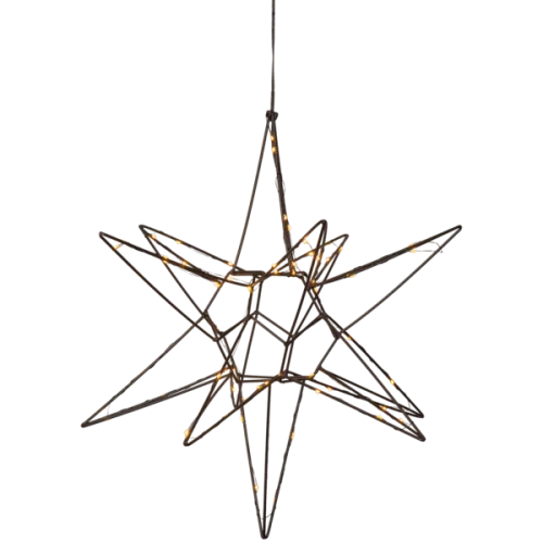 Lizzy Julstjärna Svart LED