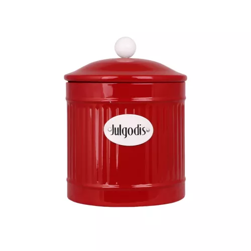 Hugo Plåtburk Julgodis Röd
