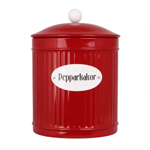 Hugo Plåtburk Pepparkakor Röd