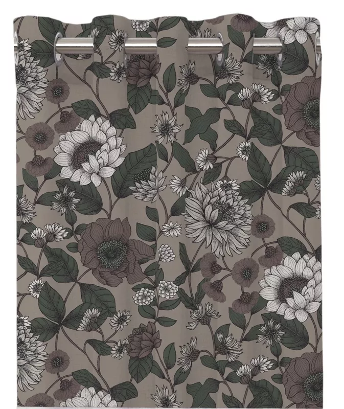 Dahlia Öljettlängder Linne/Grön