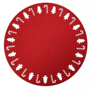 Jolly Filttablett Rund Röd