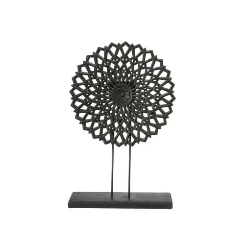 Mandala Dekoration Mattsvart