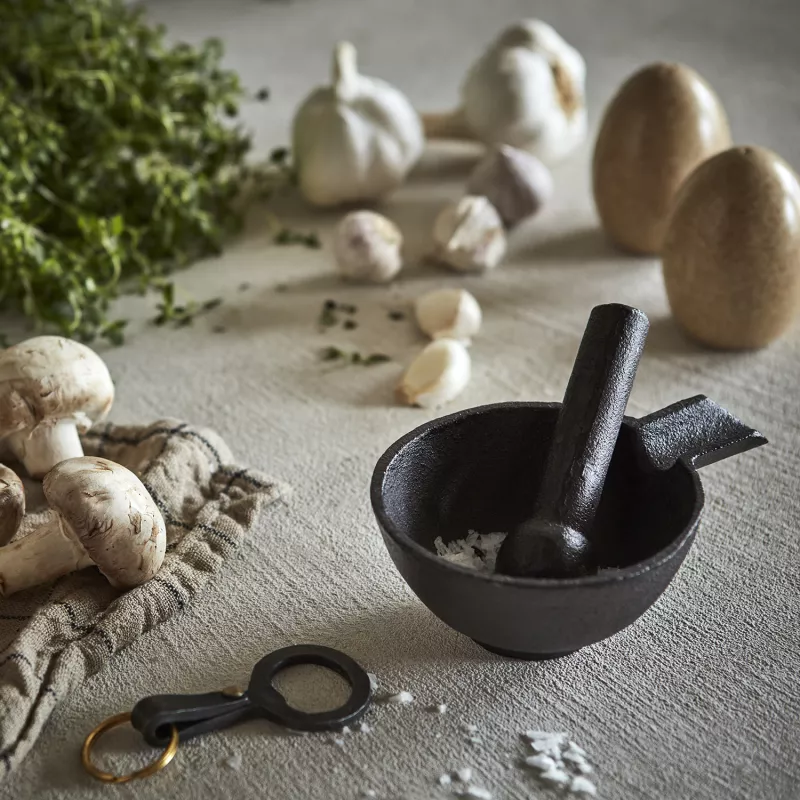 Frej Mortel Med Stöt Brun/Svart