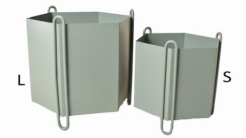 Metal Pott Kruka Blå Small