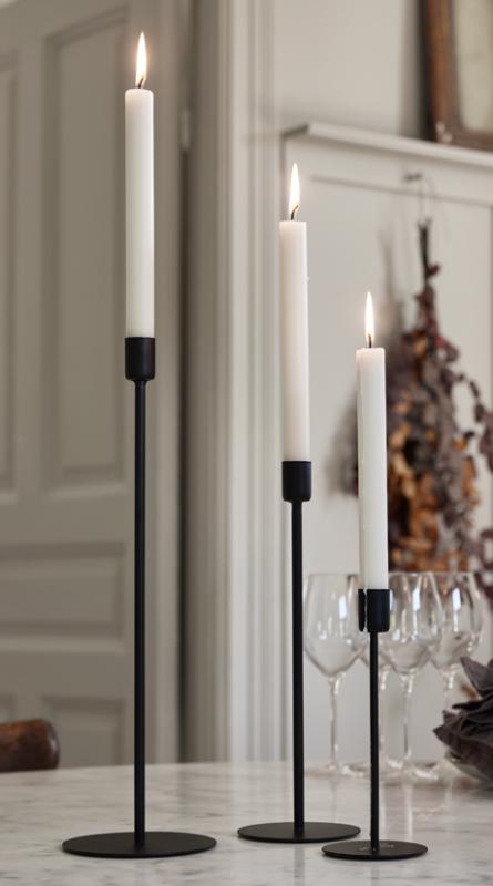 Ljusstake Svart Medium