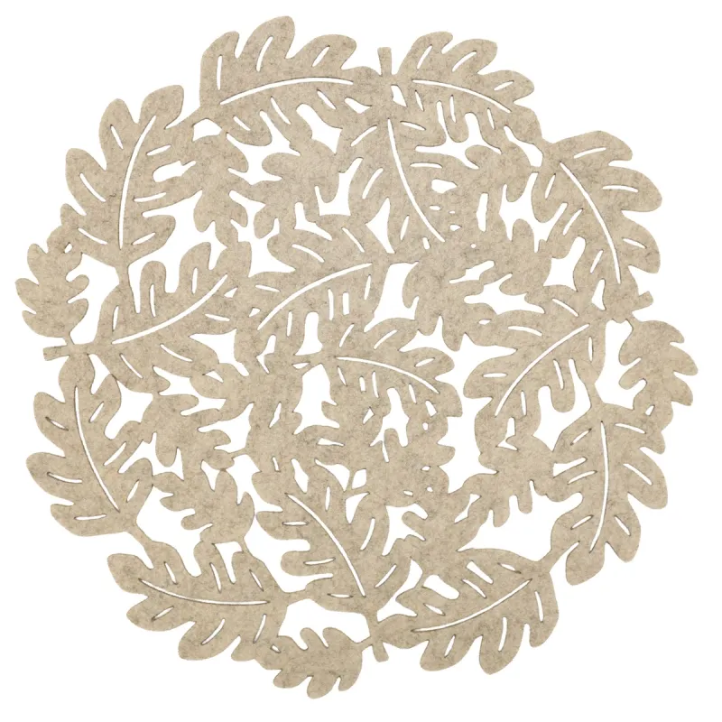 Löv Filttablett Beige