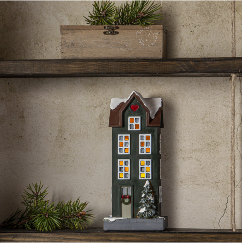 Inomhusdekoration HUS Grön