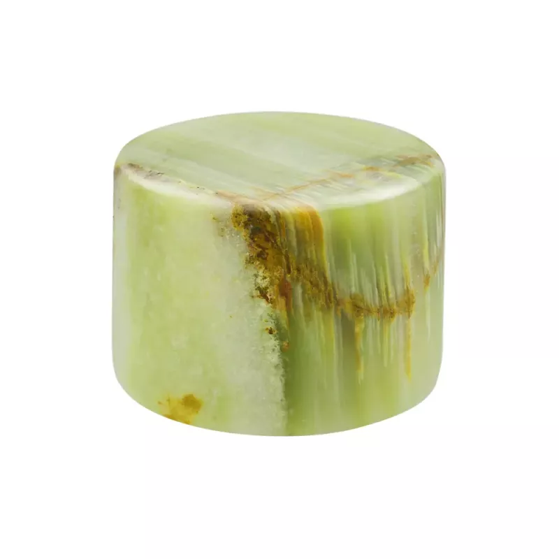 Jade Silk Grön Batteriljus Large