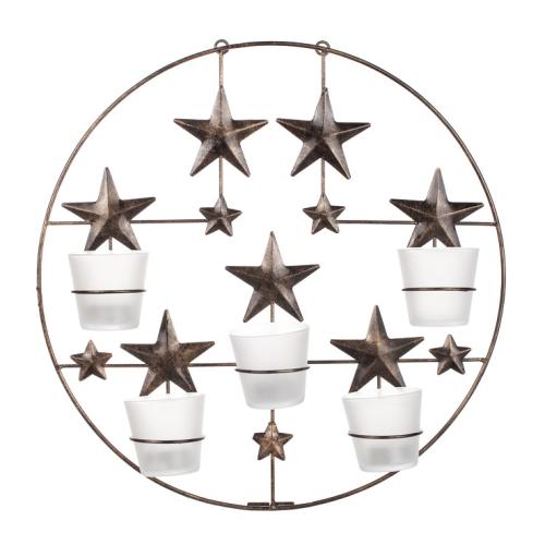 Stjärna Väggljuslykta Guld