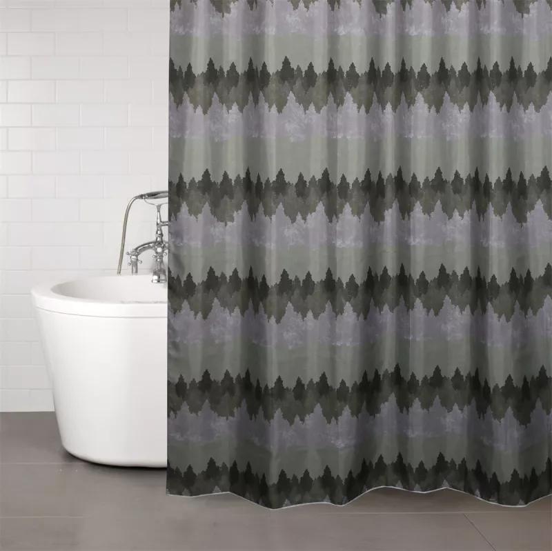 Gryning Duschdraperi Grön