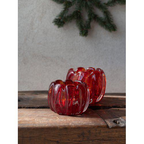 Mila Ljuslykta Röd Small