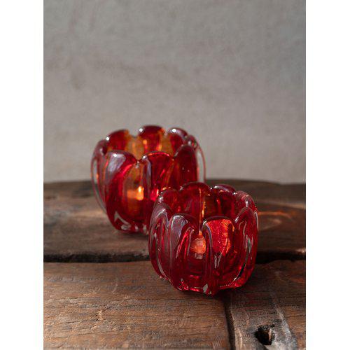 Mila Ljuslykta Röd Large