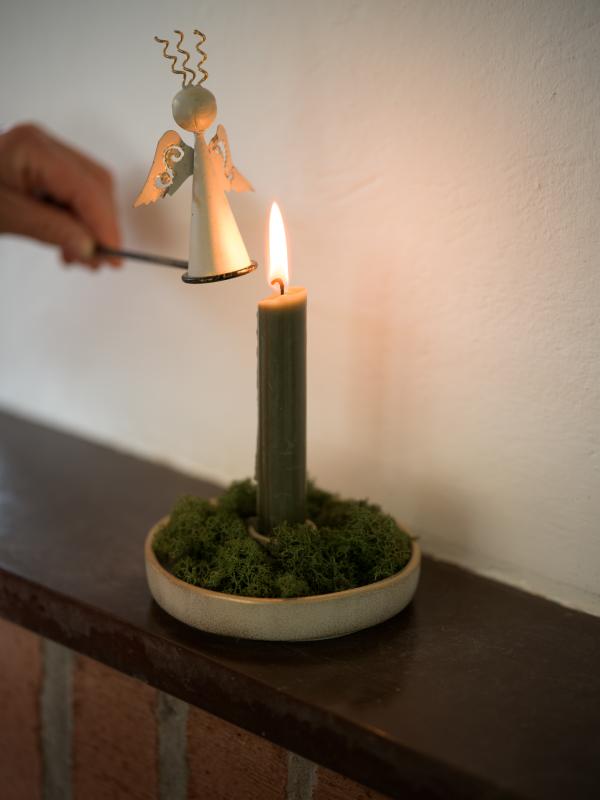 Ängel Ljussläckare Beige