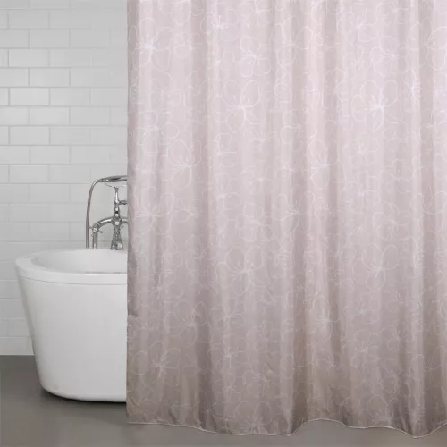 Flowers Duschdraperi Rosa