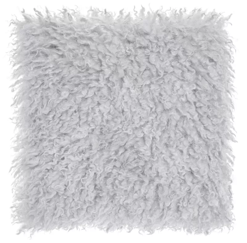 Wooly Cushion - Silver