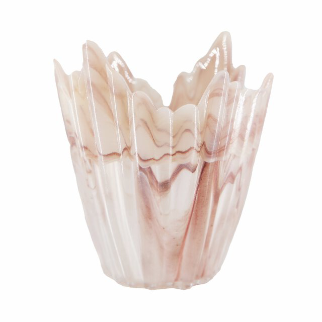 Alvo Värmeljushållare Vit/Rosa