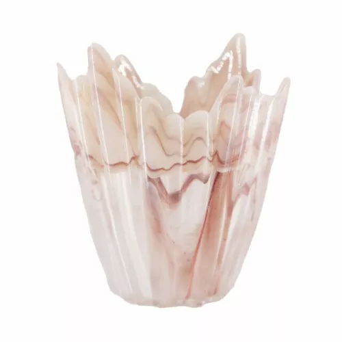 Alvo Värmeljushållare Vit/Rosa