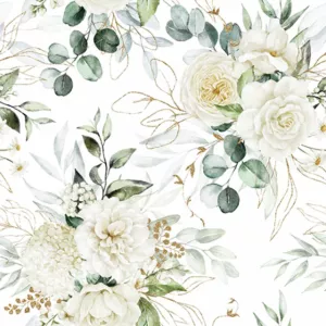 Servett Eucalyptus Och Rosor