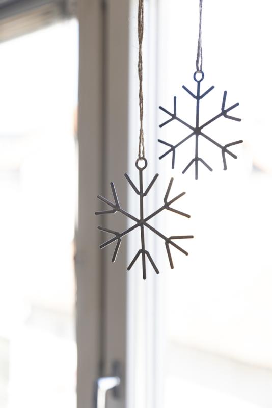 Hängande Snöflinga Dekoration Silver