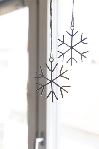 Hängande Snöflinga Dekoration Silver