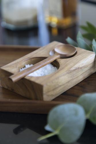 Salt & Pepper Träfat med sked