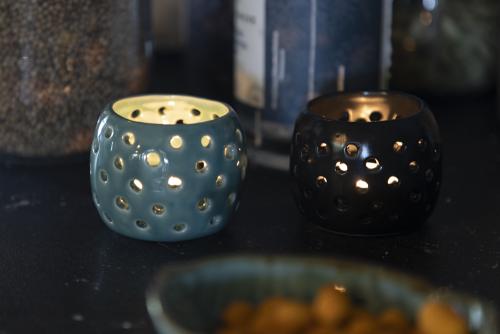 Ceramic Light Ljuslykta Brun