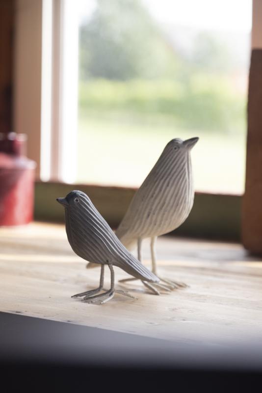 Spring Bird Dekoration Grå