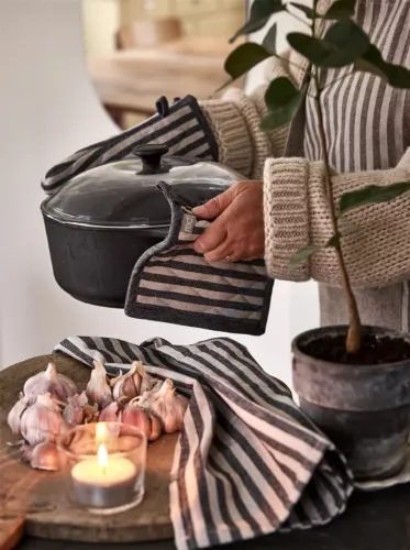 Melker Kökshandduk Svart