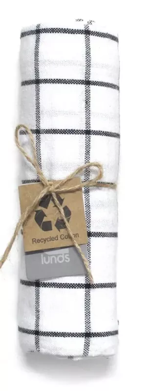 Recycle Check Kökshandduk Svart