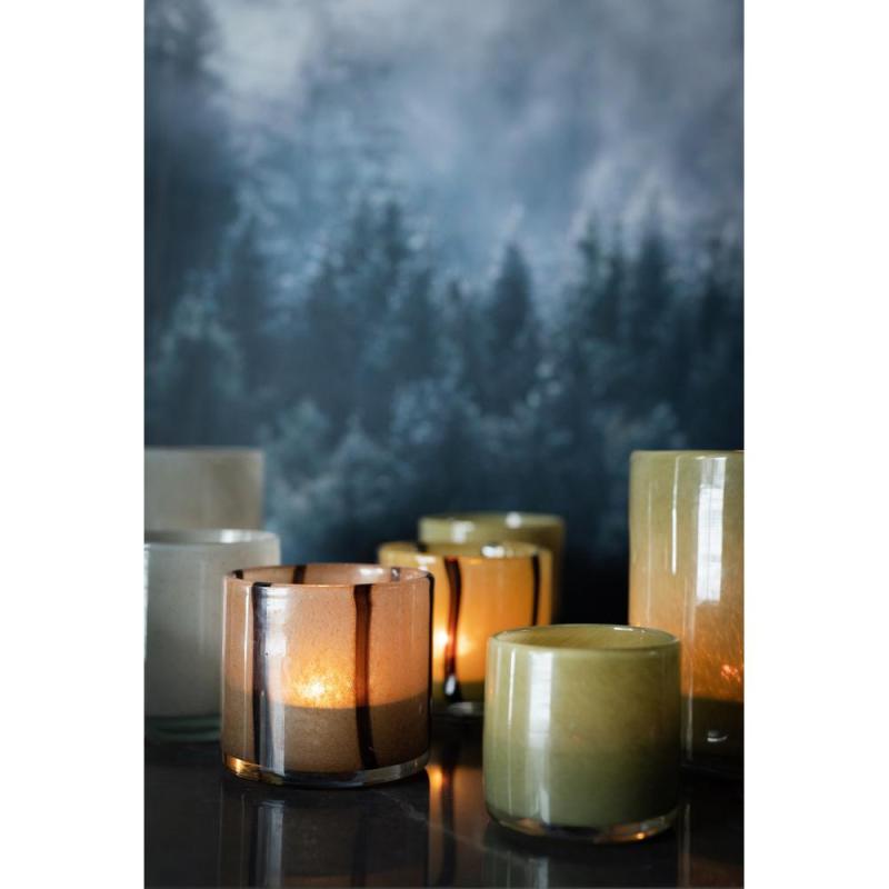 Disa Stripe Ljuslykta Grön/Brun