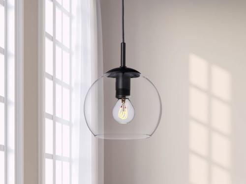 Capella Fönsterlampa Svart&Klar