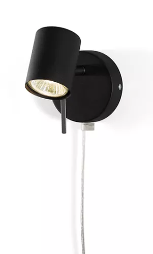 Alpha Väggspotlight Svart