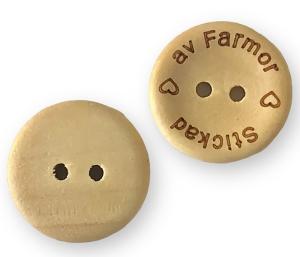 Knapp Stickad av Farmor