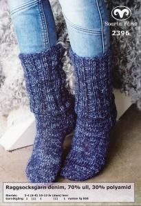 Raggsocksgarn denim