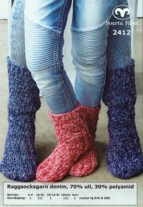 Raggsocksgarn denim