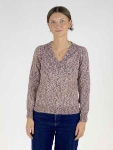 V-ringad tröja med lång ärm