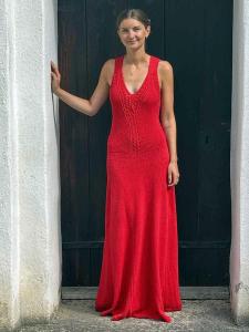 Långklänning med spets