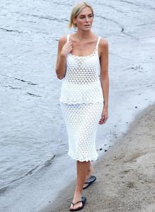 Virkad kjol och linne