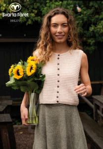 Marseille – Strukturstickad Topp