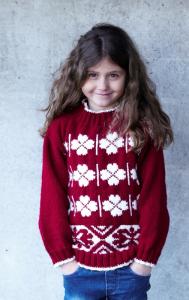 Mönstrad barntröja